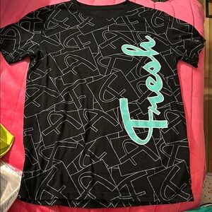 Fresh Graphic Tee - Black and Teal